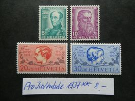 Pro Juventute 1937 postfrisch