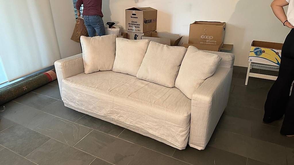 Divani: Bettsofa grau, Sitz/Liegefläche 160cm, Breite 2m – Usato da Egnach venduto da DeliaX 2