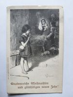 Alte Weihnachtskarte, um 1910, gelaufen, Rarität!