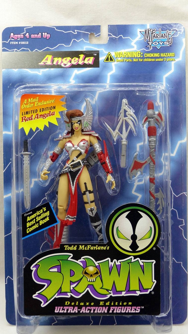 Statuette: SPAWN RED ANGELA LIMITED EDITION EXCLUSIVE MCFARLANE 1995 – Nuovo e nell'imballaggio originale da Lugano venduto da YouWantUS