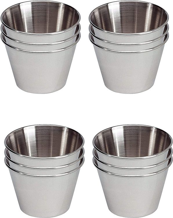 Com-four Saucenschälchen 16-tlg - Mini Schalen Mit Deckel 6cm Ø