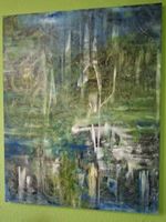 Gemälde " Schwanenlicht " handmade 80×100