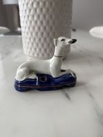 Lévrier ancien XIXe céramique / Antiker Windhund Keramik