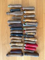 31 Werkzeuggriffe von Pfeilen, Holz verschiedene Grösse