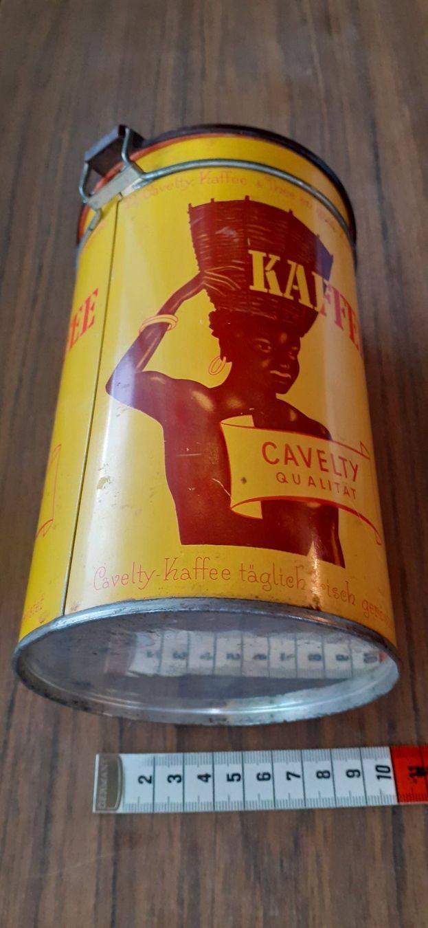 Barattoli: Blechdose antik Kaffee Cavelty Zürich – Usato da Mörschwil venduto da antiksalon 7