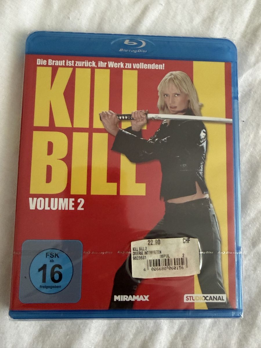 Tutti i DVDs: Blu-ray Kill Bill Vol. 1 + 2 - ungeöffnet – Nuovo e nell'imballaggio originale da Zürich venduto da epe_ggn6 1