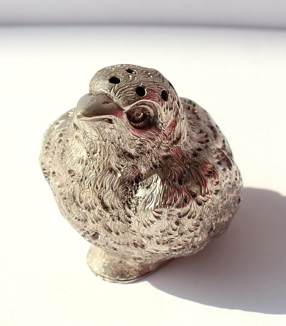 Set di piatti: Alter Salzstreuer Vogel detailliert gestaltet versilbert – Usato da Zürich venduto da Auctionata
