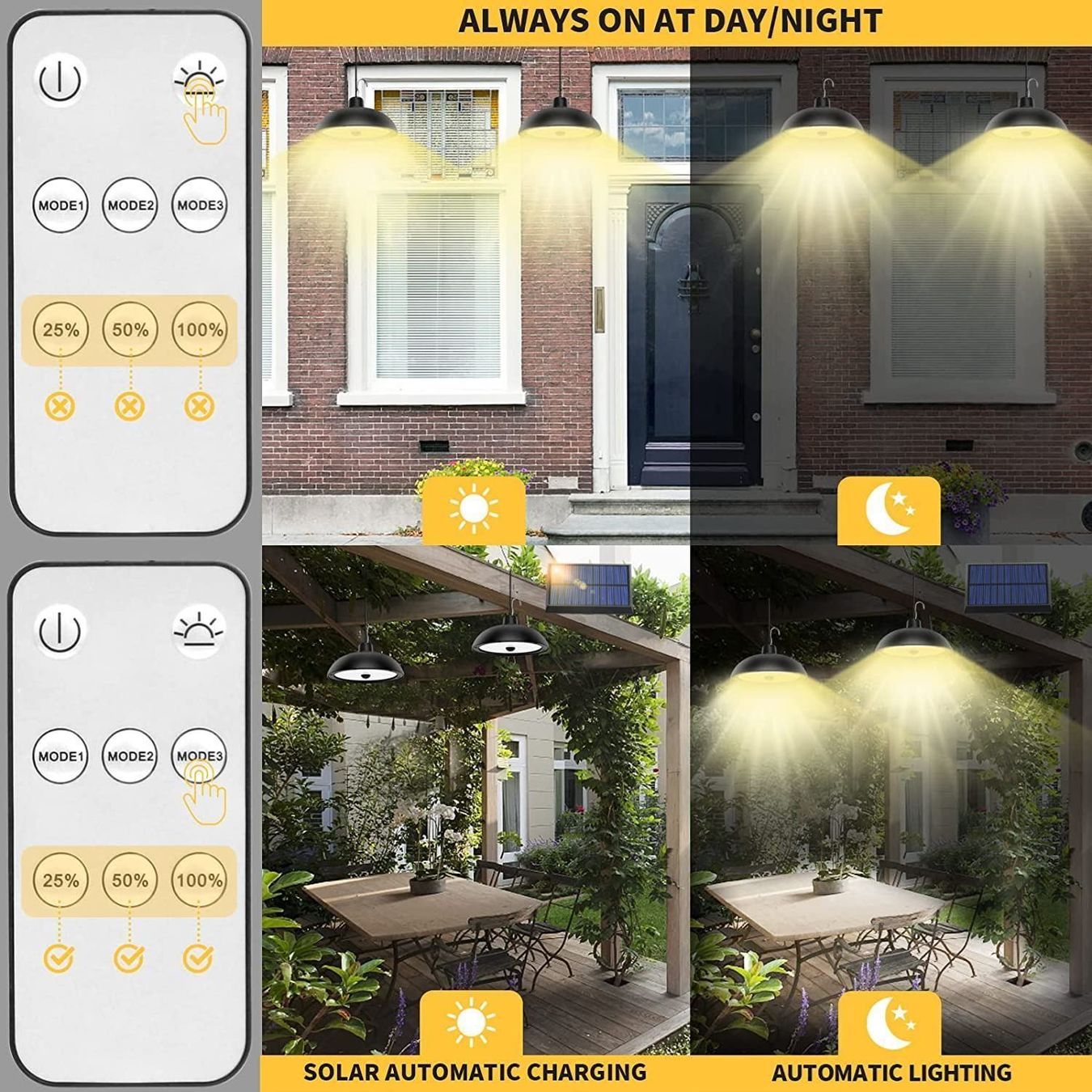 Lampen: 156 LED Solar Hängelampe 3 Helligkeit – Neu (gemäss Beschreibung) aus Thun von 365buy 2