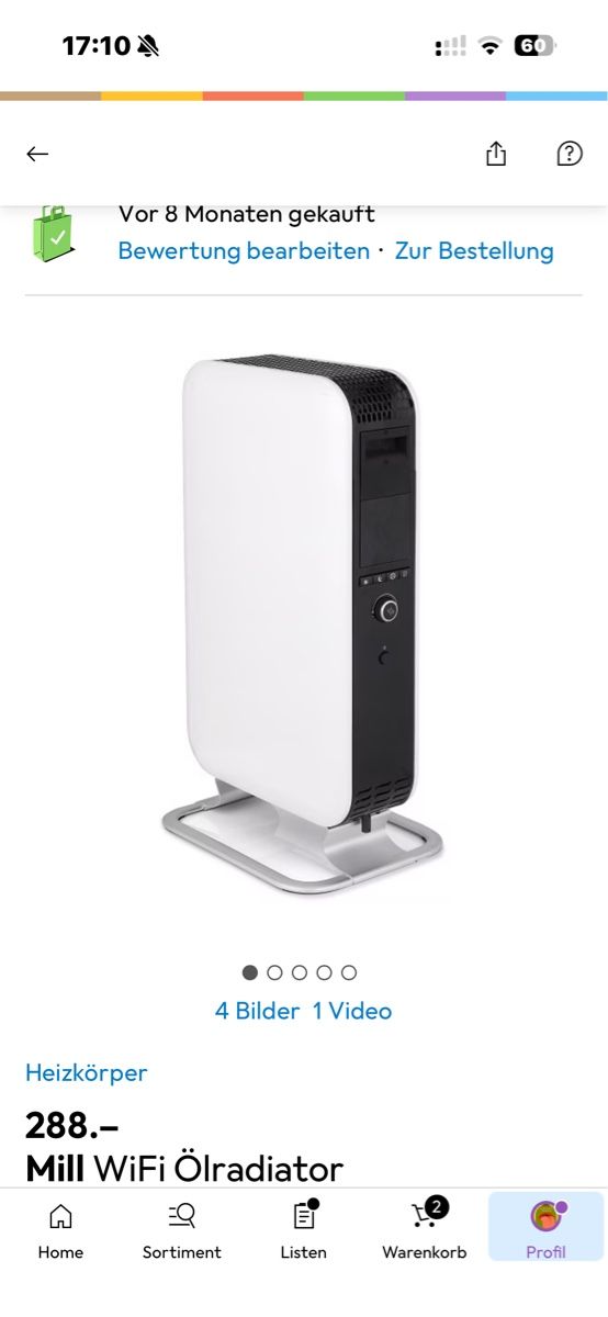 Radiatori: Mill WiFi Ölradiator – Usato da Zürich venduto da ZuriiiCity