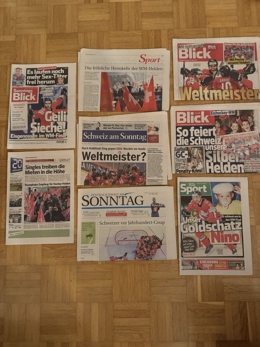 Zeitschriften & Magazine: Zeitungen WM Silber Eishockey 2013 – Neu (gemäss Beschreibung) aus Hergiswil NW von wert721