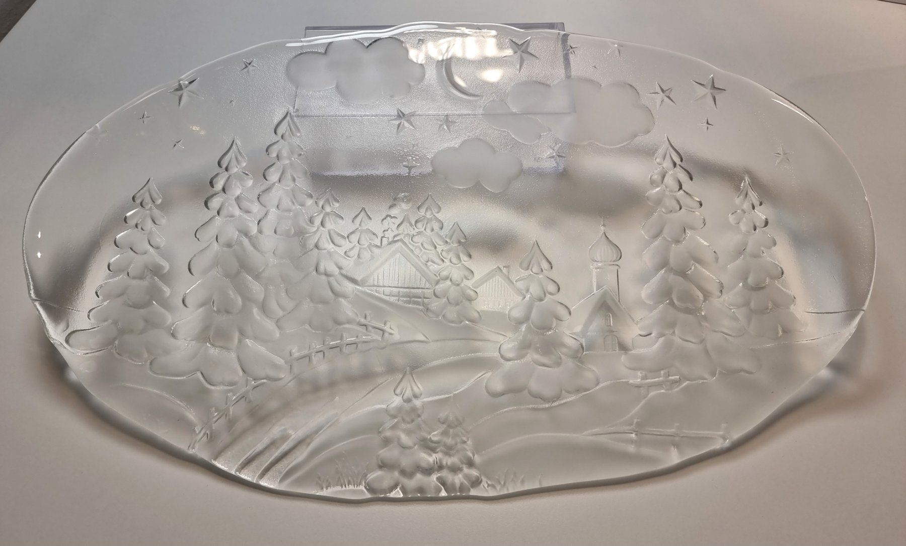 Piatti di portata: Glasplatte Servierteller Winter Landschaft Dekorplatte – Nuovo (secondo la descrizione) da Dürnten venduto da Bachtelsurfer 2