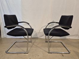 2 Stück Vitra Freischwinger Besprechungsstühle (Ref. 50)