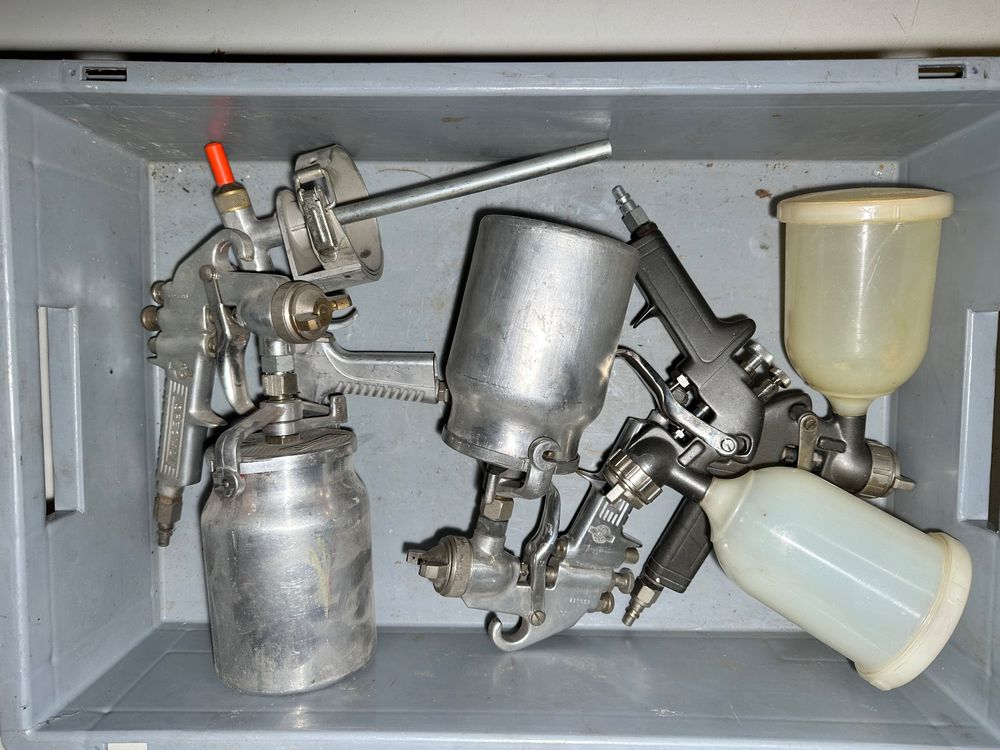 1/4" AG Gewinde Druckbecherpistole Für Hohlraumversiegelung – Mit 1100 Ml Fassungsvermögen, Perfekt Für Unterbodenschutz! Lackierpistole Einwegbecher