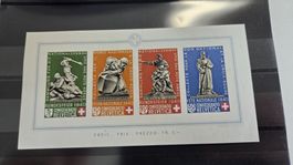 1940 Pro Patria Block mit Falzspuren