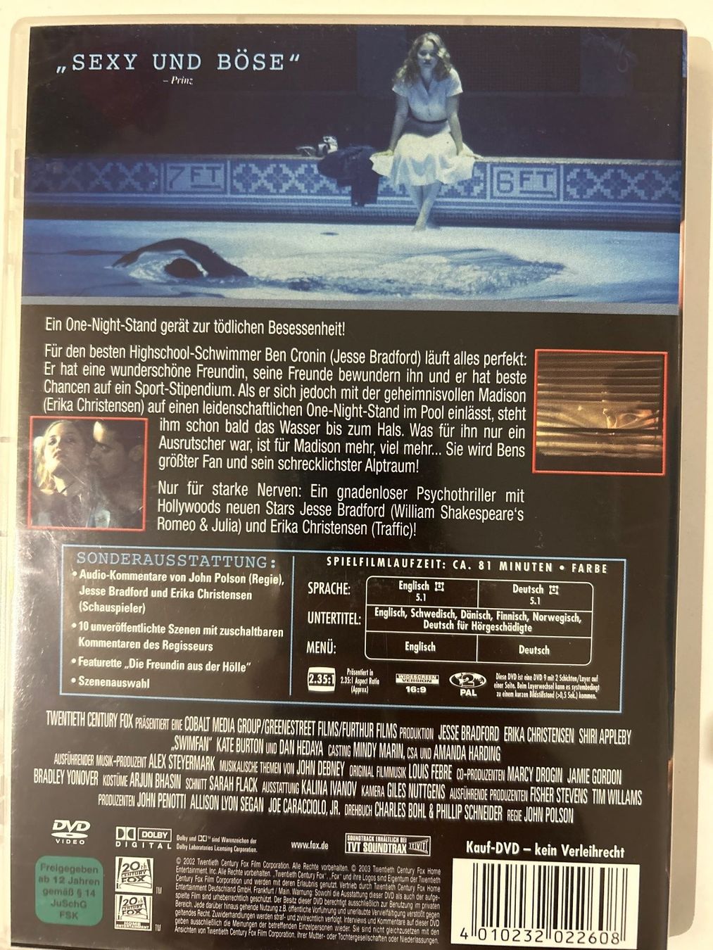Tous les DVDs: DVD- Swimfan – D'occasion à Guntershausen par Gloominati 1