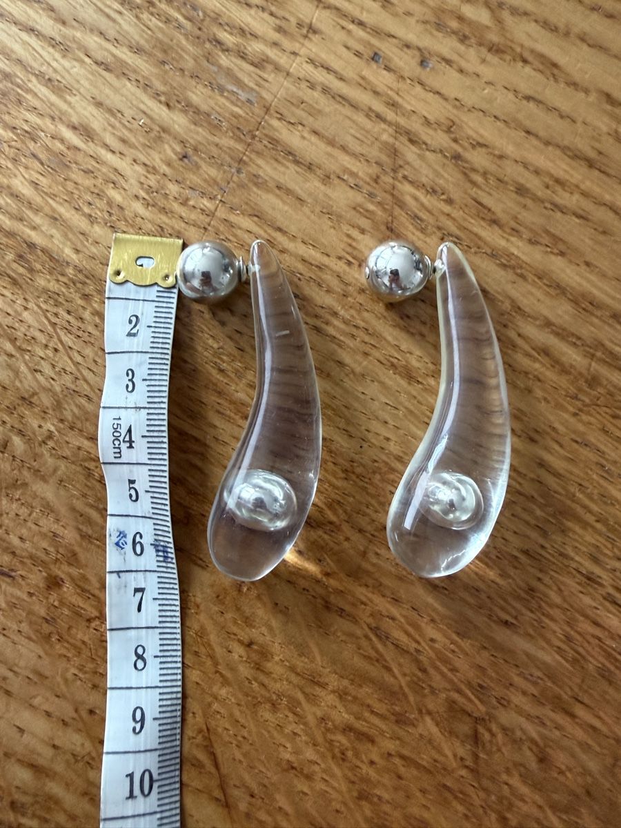 Boucles d'oreille: Ohrringe Kugel silberfarben transparent – D'occasion à Siebnen par koschitoschi 1