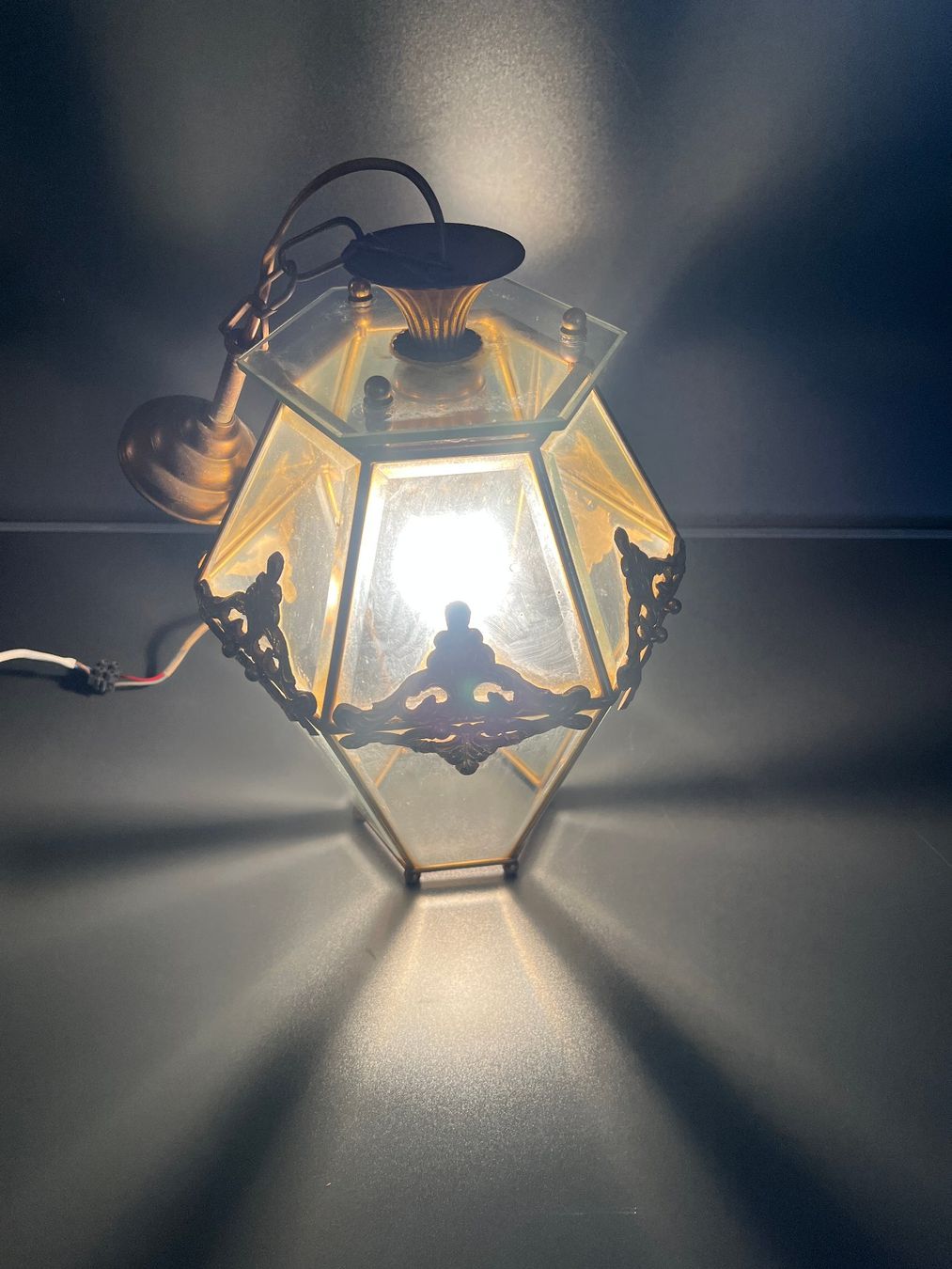 Lampade: Lanterne ancienne en laiton – Usato da La Neuveville venduto da XavierLuke 2