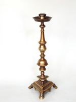 Bronze Kerzenleuchter mit Tropfschale