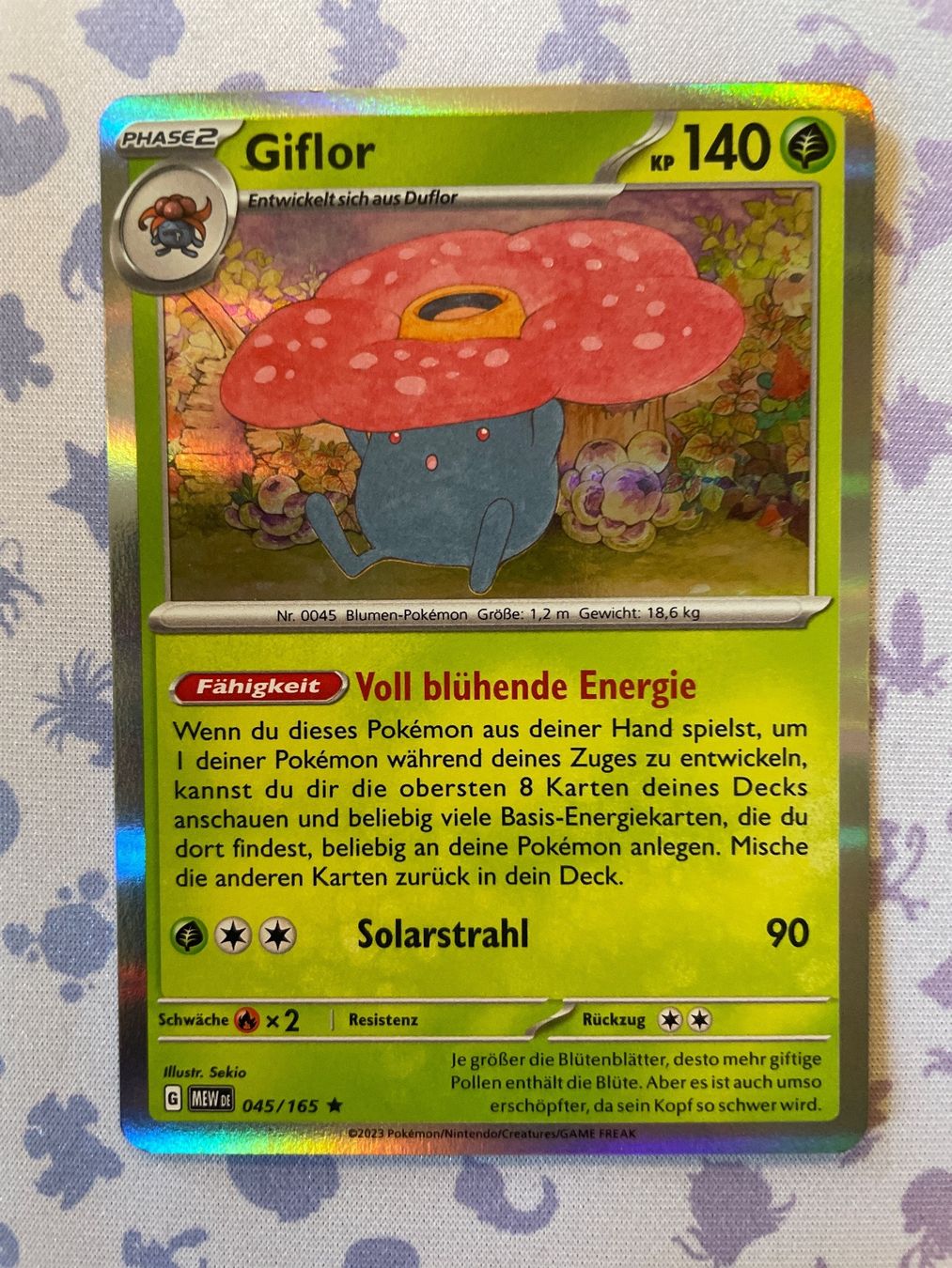 Pokémon Sammelbilder & Trading cards: Giflor 045/165 Holo - Pokemon 151 DE – Neu (gemäss Beschreibung) aus Gossau ZH von Phelsuma01