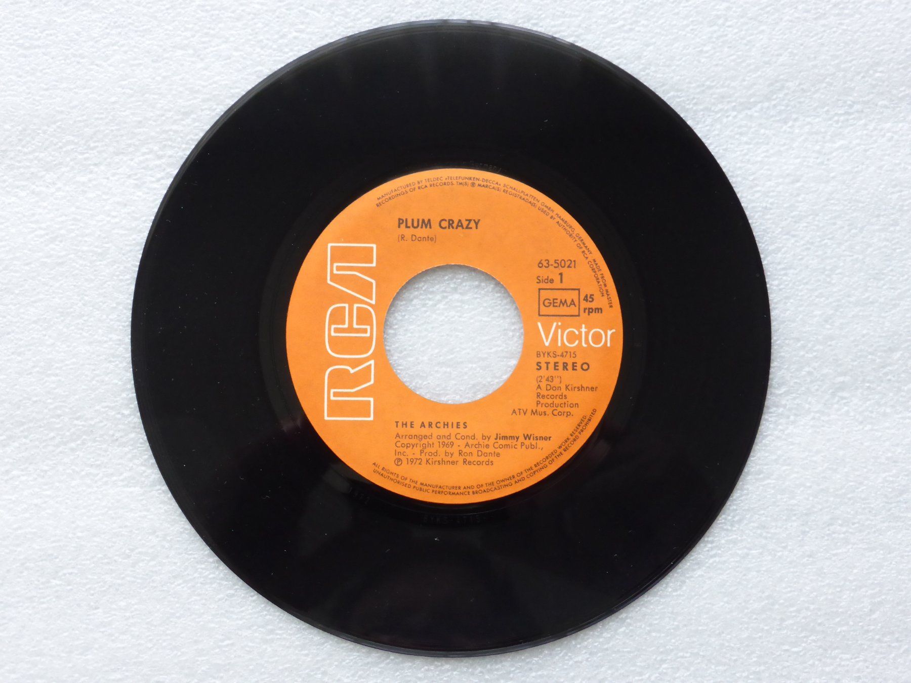 Schallplatten: Vinyl Single   THE ARCHIES – Gebraucht aus Küssnacht am Rigi von Mondkinder 1