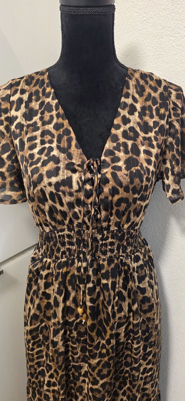 Vestiti: Kleid Leopard ABRICOT NEU Gr. 34 XS – Nuovo (secondo la descrizione) da Erlinsbach venduto da Beatrice_Aargau 1