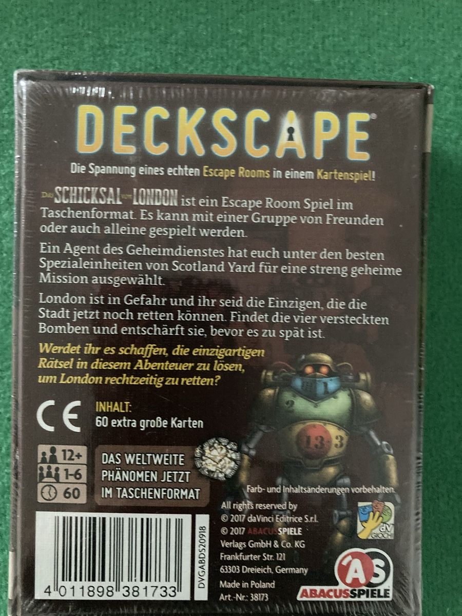Spiele: fabrikneues Escape room Spiel – Neu und originalverpackt aus Otelfingen von pat_8jmb 1