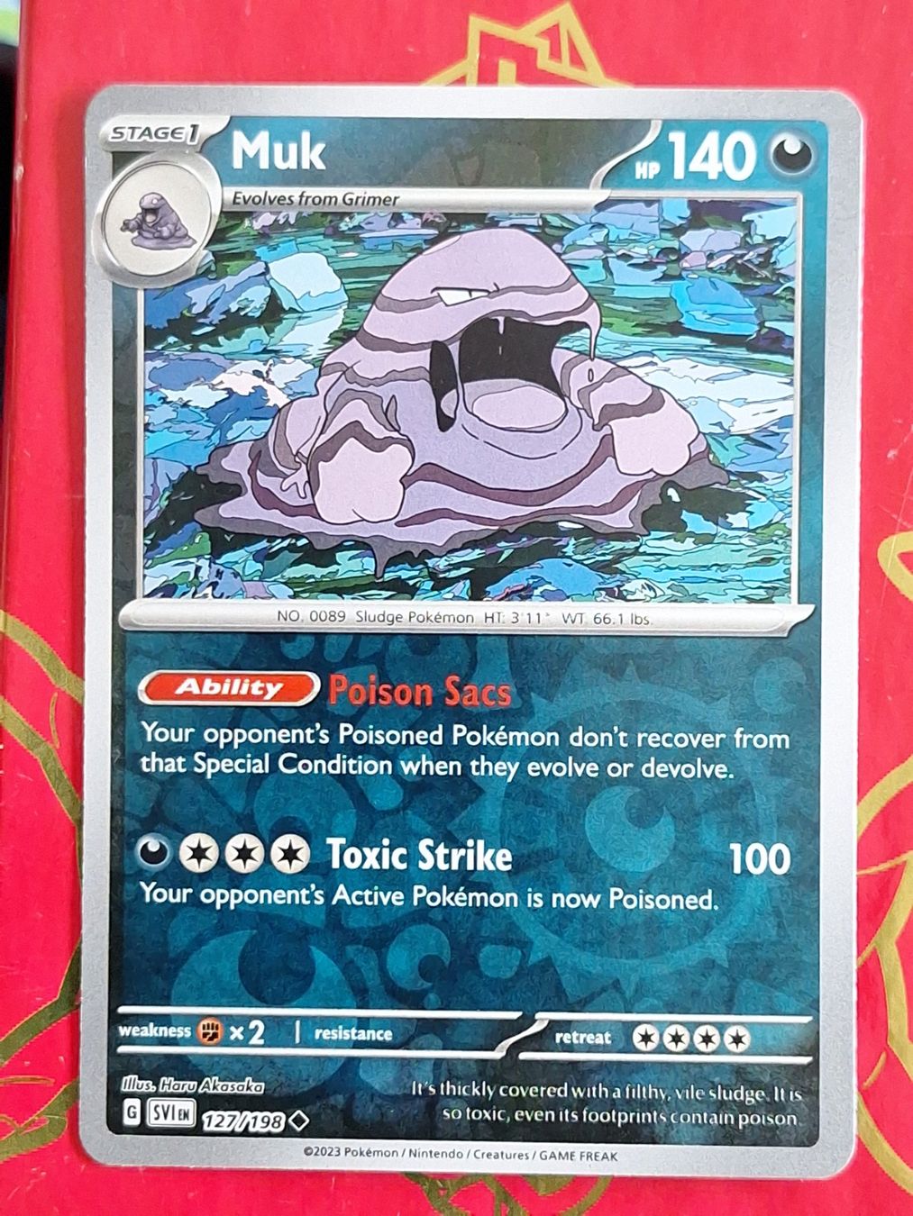 Pokémon Carte collezionabili: Muk - Pokemon Reverse Holo Scarlet Violet Base – Usato da Altstätten SG venduto da GGsGameshop