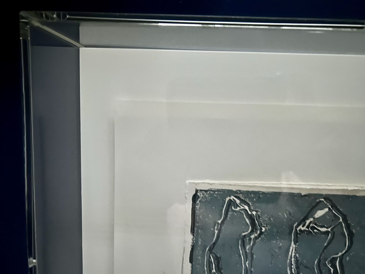 Dipinti: Sonja Schmid Papier 11 in Plexiglasbox – Usato da Frauenfeld venduto da Colonia64 3