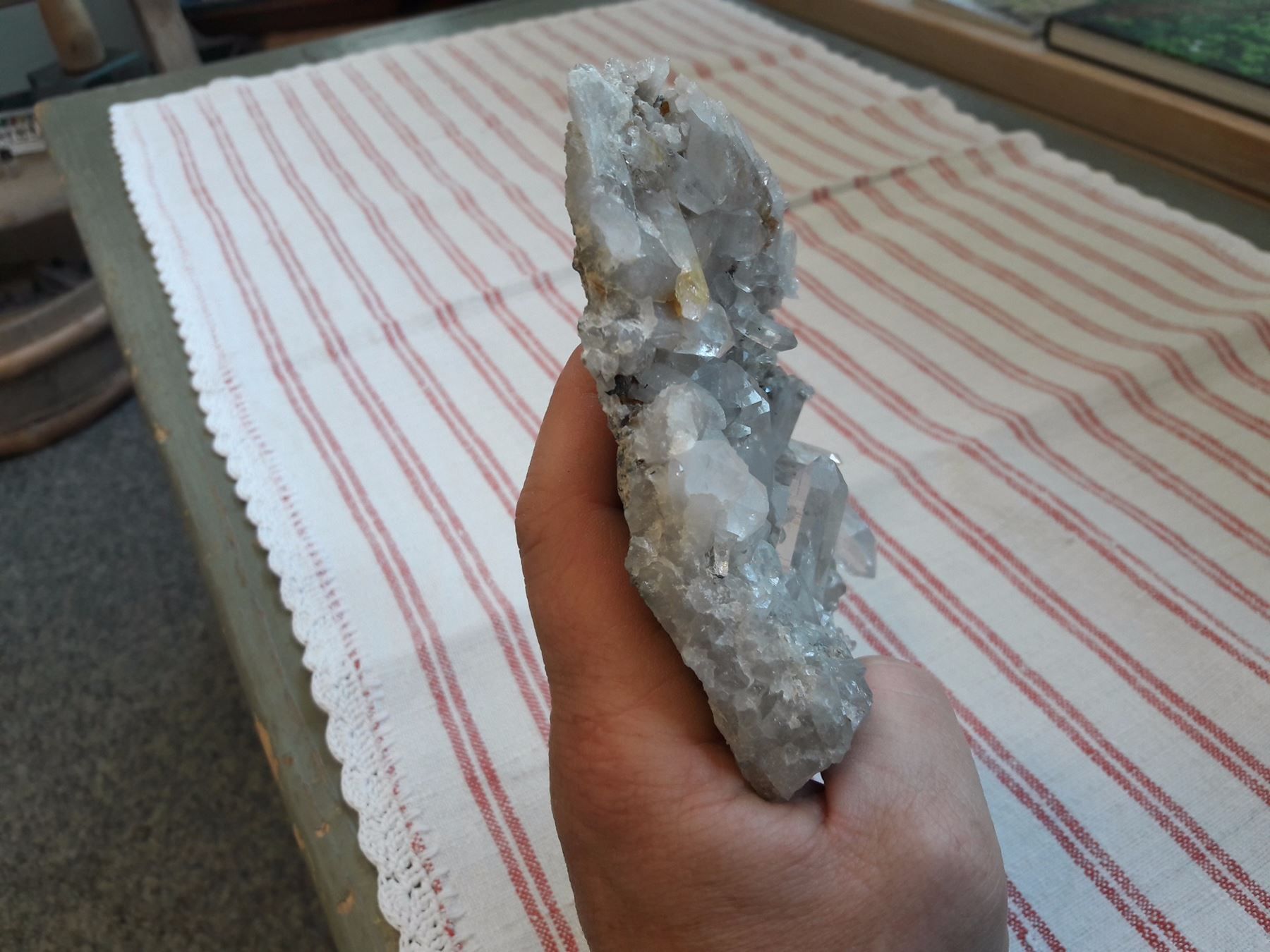 Minerali & Pietre curative: Bergkristall mit Anatas – Nuovo e nell'imballaggio originale da Sedrun venduto da aurira 4