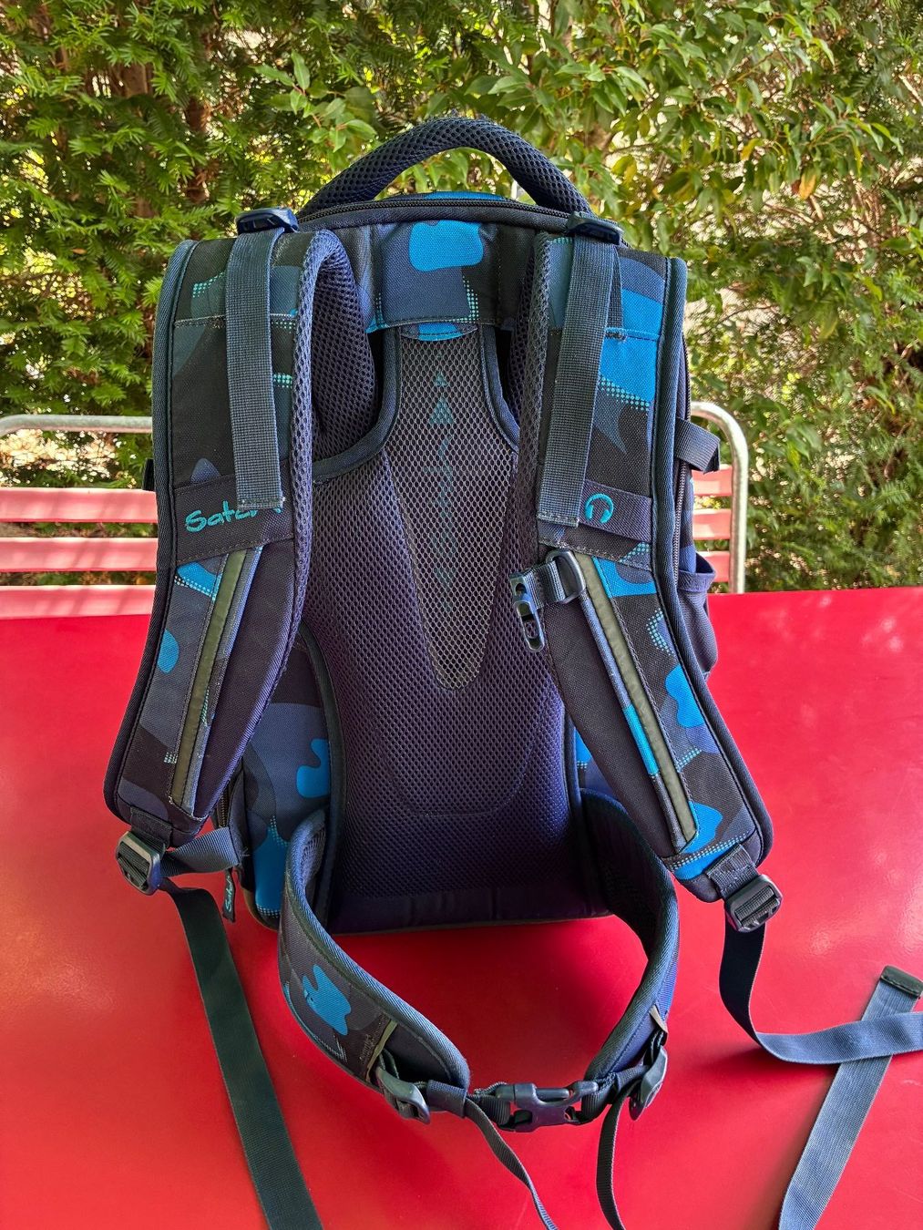 Satch Borse & Zaini: Satch Pack Schulthek blau / schwarz – Usato da Wettingen venduto da baeg_2000 1
