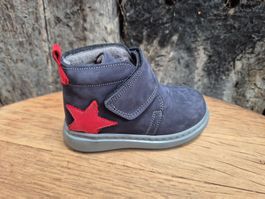 DENO Kinderboots Echtleder Stiefel gr25 Blau💕Herzig(403)