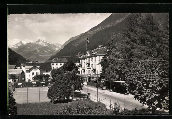 Cartoline postali: Piotta, Hotel de la Poste mit Tennisplat – Usato da Berlin venduto da bartko-reher