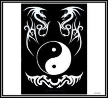 Fahne *Yin Yang* / Nr. C-1414