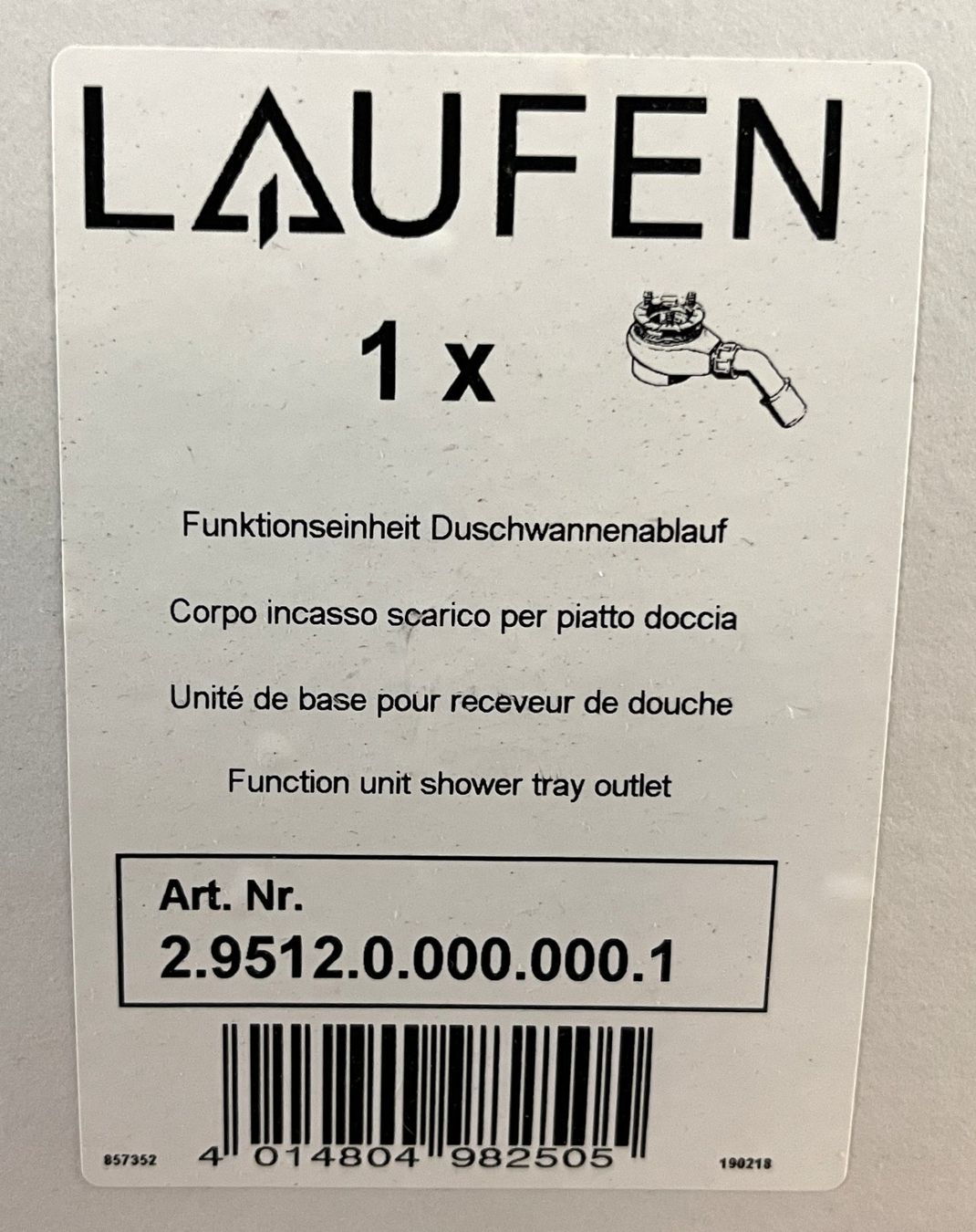 Laufen Docce: LAUFEN Duschwannenablaufgarnitur – Nuovo e nell'imballaggio originale da Oftringen venduto da Vucki 1
