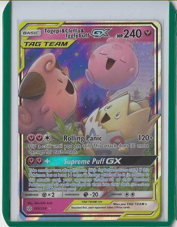 Pokémon Carte collezionabili: Pokémon - TAG TEAM Togepi & Cleffa & Igglybuff EN – Nuovo (secondo la descrizione) da Steffisburg venduto da Pat_Stoll
