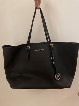 Michael Kors Tote Bag Black Leather