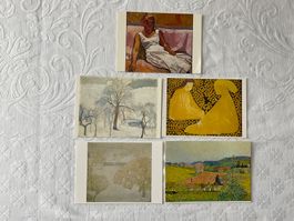 5 AK Kunstkarten Cuno Amiet 1868 - 1961