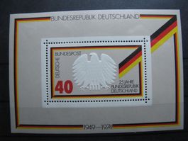 BRD 1974 25 Jahre Bundesrepublik Block 10 **