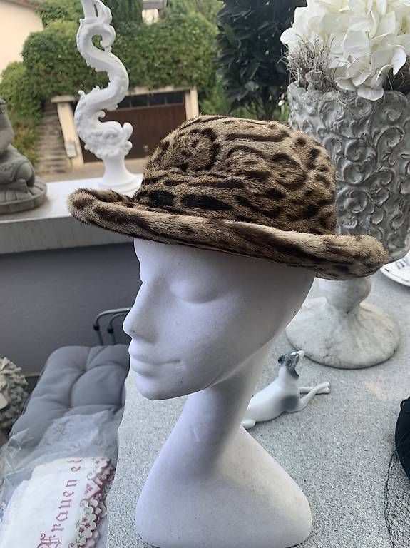Copricapi, berretti & cappellini: Exklusiver Echt Leopard Pelz Hut makellos – Nuovo (secondo la descrizione) da Rothrist venduto da Oddymanliane 4