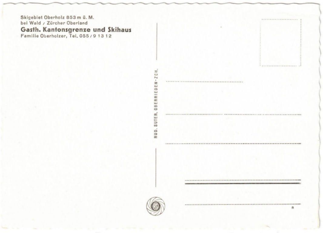 Cartoline postali: Wald - Skigebiet Oberholz – Usato da Binningen venduto da Mountainrider 1