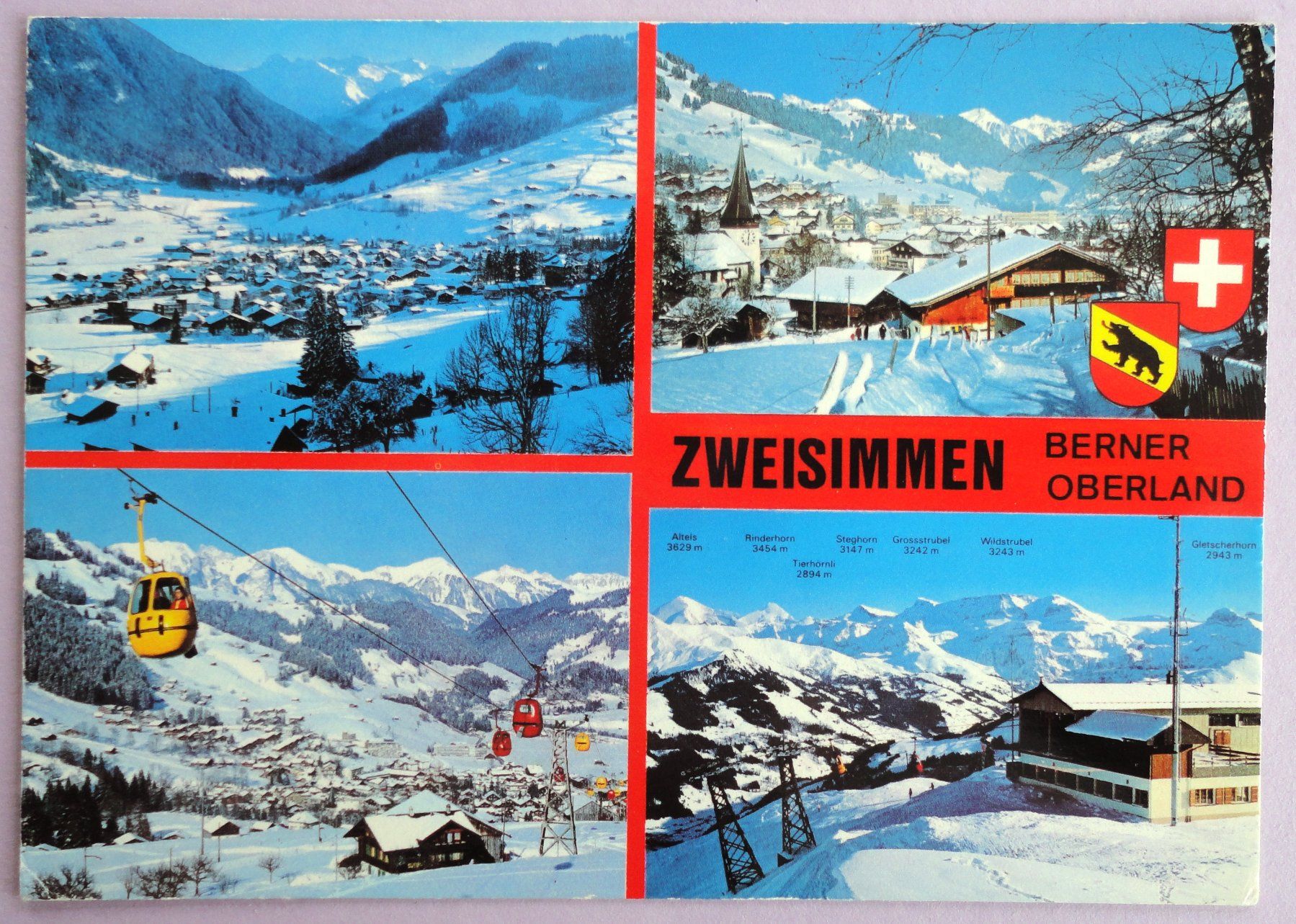 Cartoline postali: Zweisimmen-Rinderberg – Usato da Fétigny venduto da Billy2miny