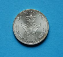 Münze Dänemark 5 Kronen 1960  Silber