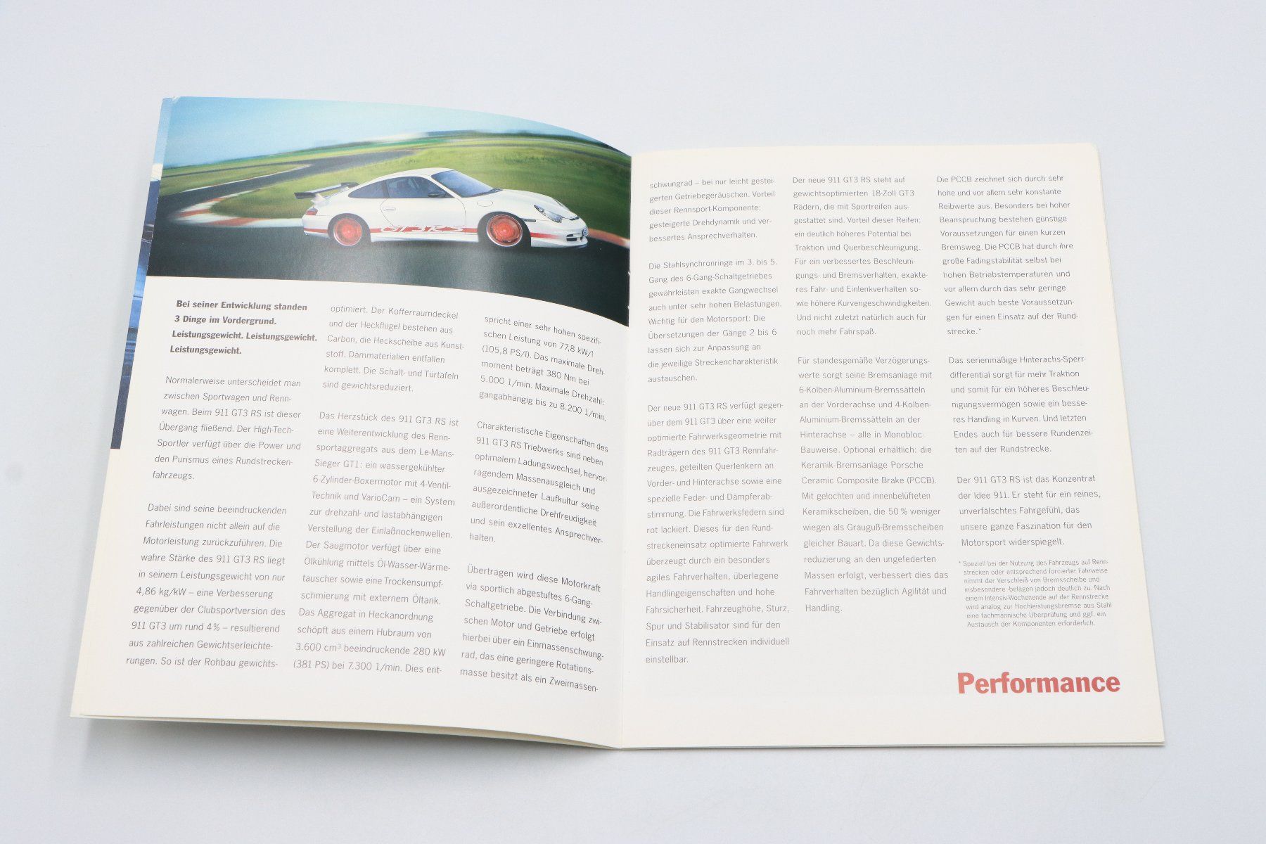 Porsche Documenti: Porsche 911 996 GT3 RS 2003 Prospekt – Usato da Bühl b.Aarberg venduto da Collectorpassions 3