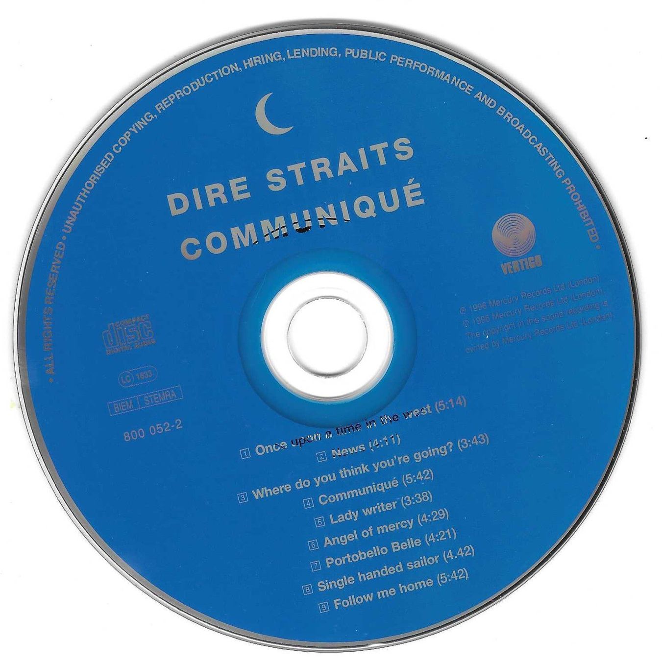 CD: DIRE STRAITS  -  COMMUNIQUE – Usato da Bex venduto da Giorgiob 2