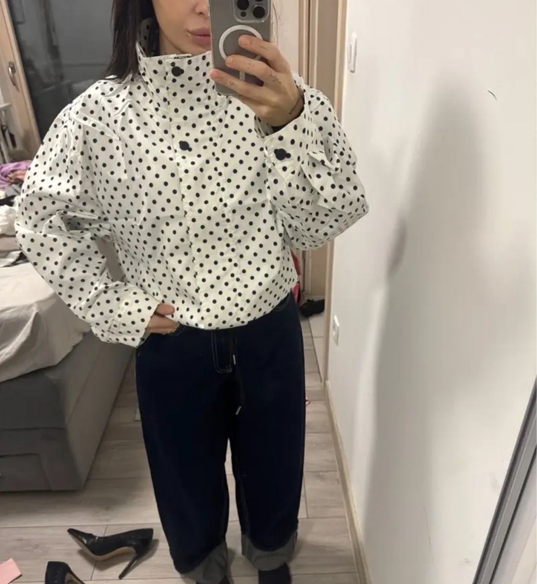 Giacche: Polkadot/ Gepunktete Jacket  – Nuovo (secondo la descrizione) da Winterthur venduto da Flomiverse 1
