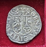 Genf Genève Kantonalmünze  1555 GENEVA CIVITAS 1 Sol
