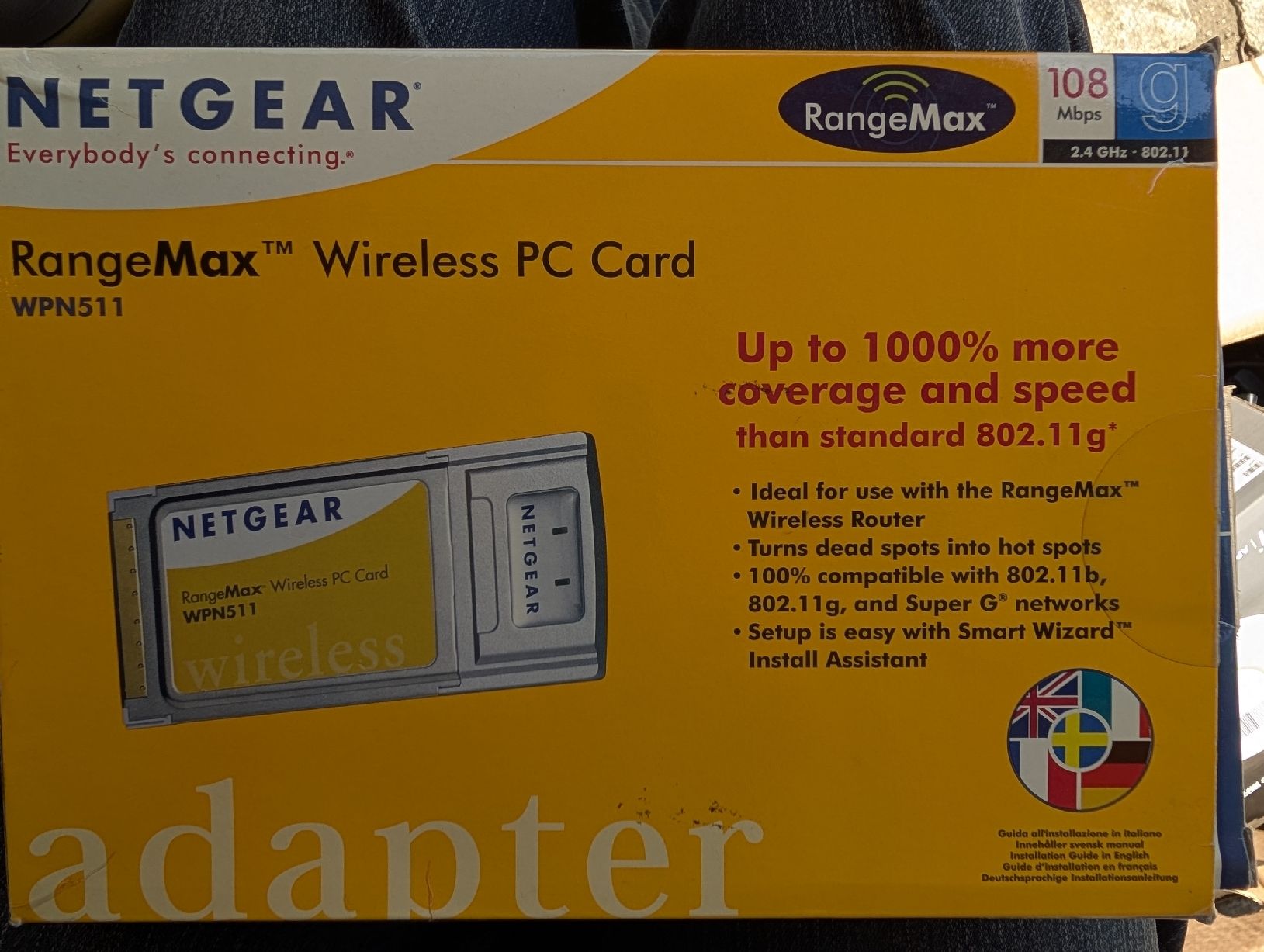 Netgear Modem & Router: Netgear WPN511 Range Max Wireless PC Card – Usato da Breitenbach venduto da Dribbel 1
