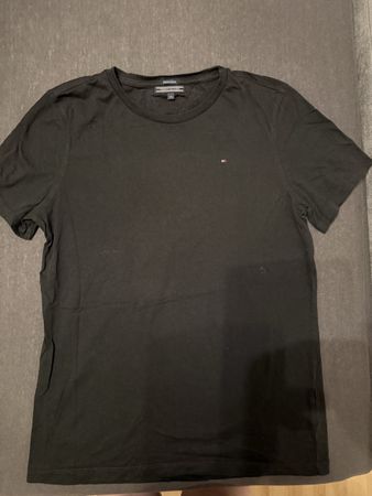 Tommy Hilfiger T-Shirt Organic Cotton Schwarz Gr. 176 ☀️