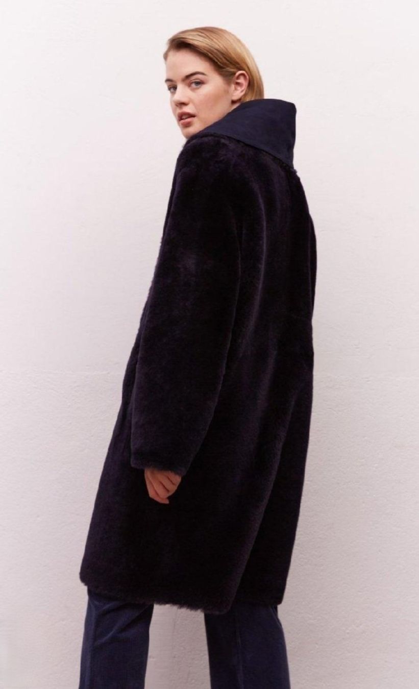 Gérard Darel Cappotti: Gerard Darel Lammfell Wendemantel / Reversible Sherling Coat – Nuovo e nell'imballaggio originale da Zürich venduto da Nala2811 2