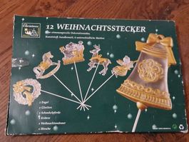 12 Weihnachtsstecker Vintage Weihnachtsdeko OVP
